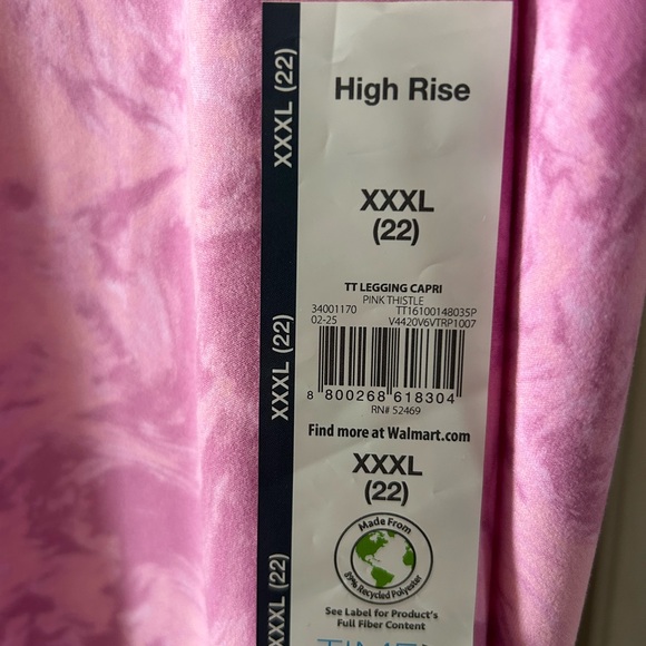 Women’s Time and Tru Sweatshirt w/ Capris Leggings Cute Set 2x - Picture 5 of 5